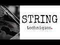 String Techniques Articulations with Demonstrations String Orchestration