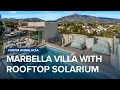 Modern villa with rooftop solarium great views to La Concha in Nueva Andalucia