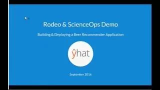 Rodeo ScienceOps Demo September 2016