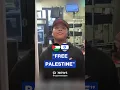 Fast-food restaurant employee shouts Free Palestine at Israeli customer
