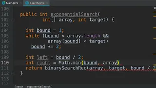 212 Exponential Search Implementation