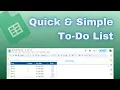 How to Create a Quick and Simple To-Do List Google Sheets