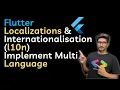 Flutter Localizations Internationalisation l10n How to implement multiple language in Flutter