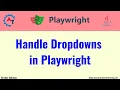 How to Handle Dropdowns in Playwright Java