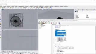 2D Pattern Design in Rhino 6 using Edit Python Script Tutorial 1