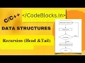 Complete Data Structures - Recursion Head Tail Recursion L3