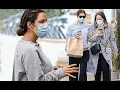 Katharine McPhee links arms with her mom Patricia in Beverly Hills