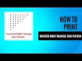 Learn to Code a Inverted Right Triangle Star Pattern in Java - Step-by-Step Tutorial