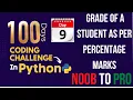 Day 9 100 Days Coding Challenge in Python