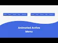 Animated Active Menu - HTML CSS Javascript