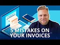 Incorrect invoices - You should avoid these 5 MISTAKES on your invoices