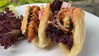 पहली बार में सोच नहीं था इतना अच्छा बन जाएगा …Bao buns with spicy crispy Paneer filling