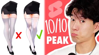 RATING YOUTUBE SHORTS ART TUTORIALS 11 (this is peak)