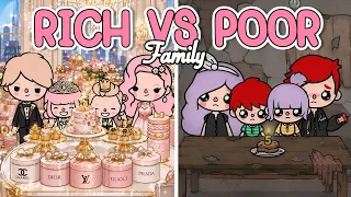 Rich Family VS Poor Family 🎉 | Toca Boca Life Story