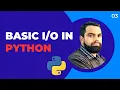 Basic Input Output in Python User Input Explained Class CBSE Saral Programming