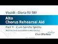 Vivaldi's Gloria Part 11 - Cum Sancto Spiritu - Alto Chorus Rehearsal Aid