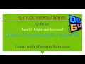 Q-Basic Programming For Beginners Basic and Keyword of Qbasic