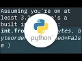 Convert bytes to int