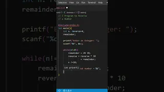 C Programming - C Program to Reverse a Number