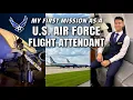 I Went on my FIRST U S Air Force Flight Attendant Mission VLOG