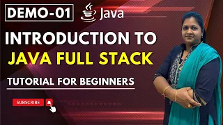 Java Full Stack Demo 01 Introduction to Java Full Stack Full Stack Tutorial Harsha Trainings
