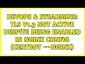 DevOps SysAdmins TLS v1 3 not active despite being enabled in NGINX config certbot -nginx