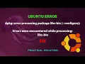 UBUNTU FIX dpkg error processing package libc-bin --configure