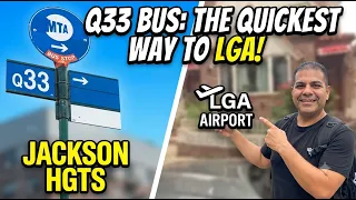 Riding the NYC Q33 Bus Jackson Heights to LaGuardia Airport LGA