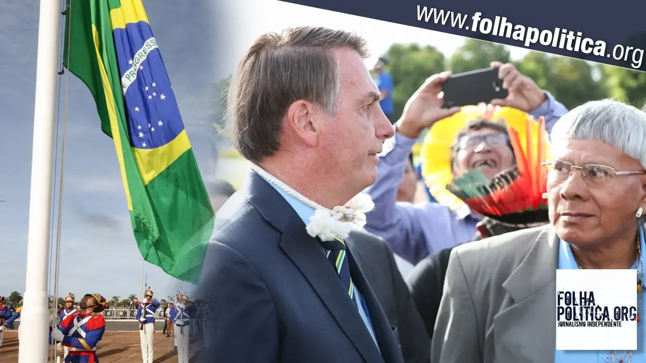 Bolsonaro é homenageado por índios: ‘nenhum presidente anterior se lembrou do índio brasileiro’