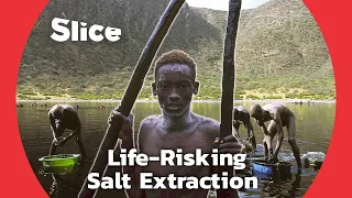 Borana Men Working In The Salt Lake Of Grand Dilo SLICE 