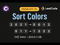 LeetCode 75 Sort Colors C Solution Dutch National Flag Algorithm