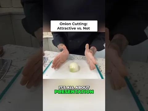 Perfect Onions Slices! Master the Art of Presentation #chefdez #cooking #onions #cuttingonions