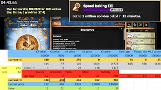 Can you get Speed Baking 3 in Cookie Clicker WITHOUT Click Frenzy NO Fast GC luck