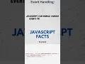 Event Handling JavaScript Web APIs 2