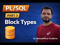Tutorial 3 PLSQL Block Types in Oracle Database By BaizeedRony Academy