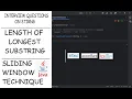 11 Longest Substring Without Repeating Characters in Java Sliding Window Algorithm Explained