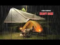 SOLO KAMPEREN ZWARE REGEN - ONTSPANNEND KAMPEREN - REGENGELUID ASMR