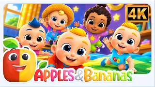 Five Little Babies Jumping on the Bed | Nursery Rhymes & Baby Songs for Kids by Apples and Bananas