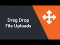 Ajax file upload with drag and drop using DropzoneJS and PHP