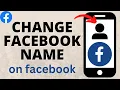 How to Change Facebook Name - 2026