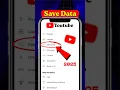 How To Save Data On Youtube Youtube Data Saver Settings Data Saver Settings