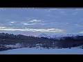 Teton Time Lapse of sunset viewed from Hatchet Resort on December 30 2023