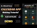 How to make Calendar App in Android Studio How to create Calendar App in Android Studio