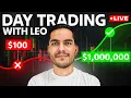 LIVE NASDAQ Pre-Market Show w Leo - OIL GOLD SPY QQQ ES Real-Time Day Trading Strategy