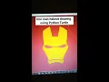 Iron Man Helmet Drawing Using Python Turtle Cool Python Turtle Program - 11 Avengers Tony Stark