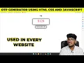 OTP generator using HTML CSS and JavaScript OTP generator Deepak Sir