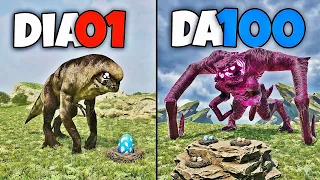O JOVEM D-REX FOI HUMILHADO E EVOLUIU PARA DISTORTUS GODZILLA POR VINGANÇA! ARK DINOSSAURO 100 DIAS