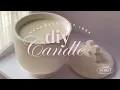 DIY Candle Jars with Jesmonite aesthetic candle vessels Boowan Nicole molds handmade gift ideas