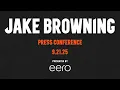 Jake Browning Press Conference - September 21