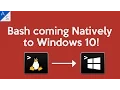 Bash coming Natively to Windows 10